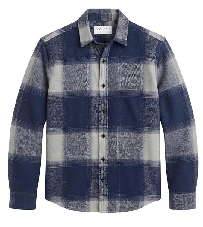 Men’s Premium Cotton Casual Shirt – Navy Blue – XL
