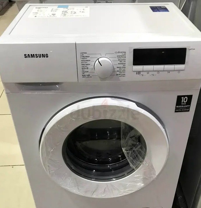 New model Samsung 9 kg inverter Front Load Washing Machine - , White